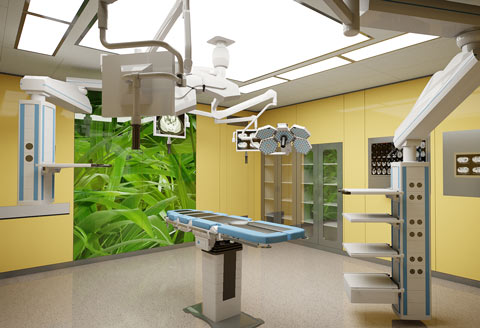Operationsraum, geplant mit dem 3D-CAD System PYTHA