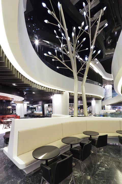 Sitting area in the Westfield Mall, Sydney – produced with PYTHA